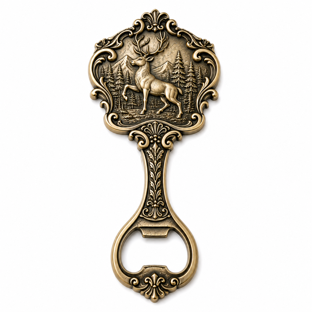 Custom decorative metal bottle openers for gifts and promotions