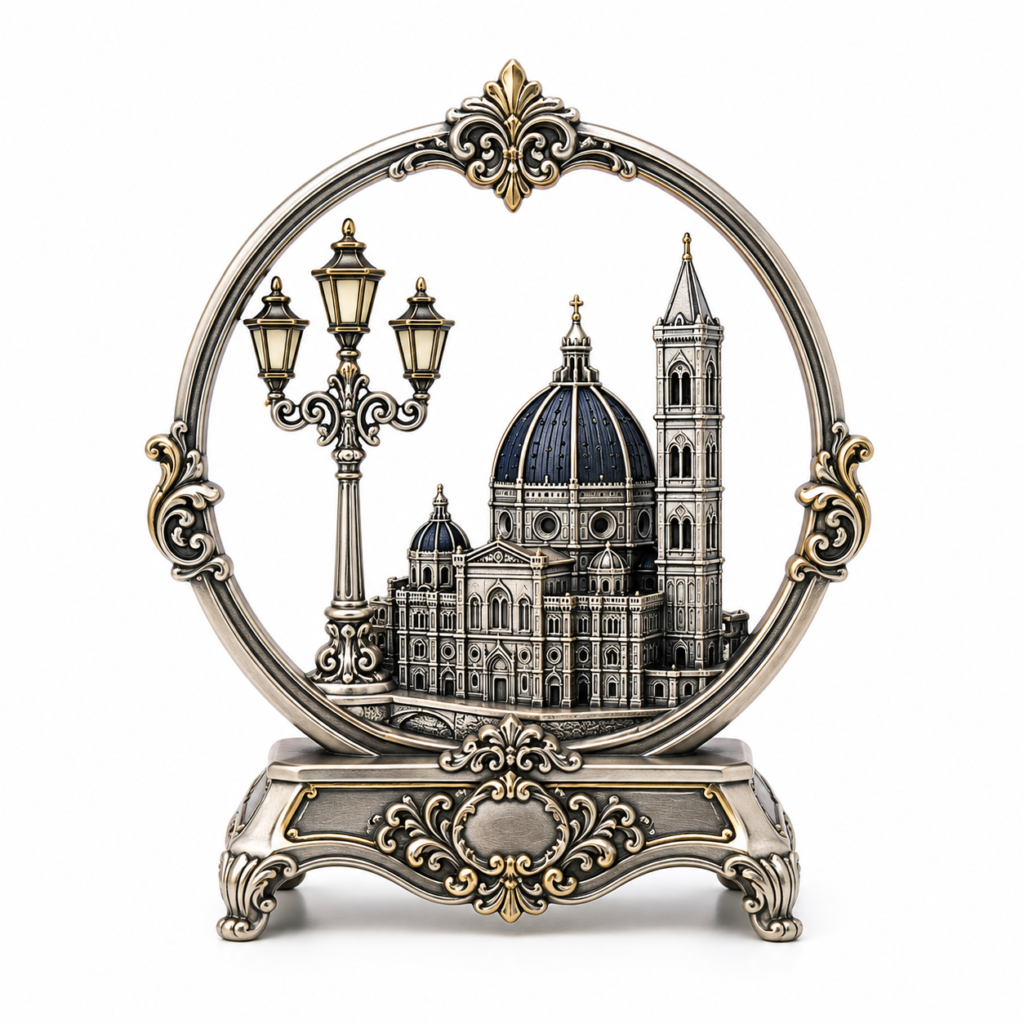Custom decorative metal souvenirs with logo and enamel colors