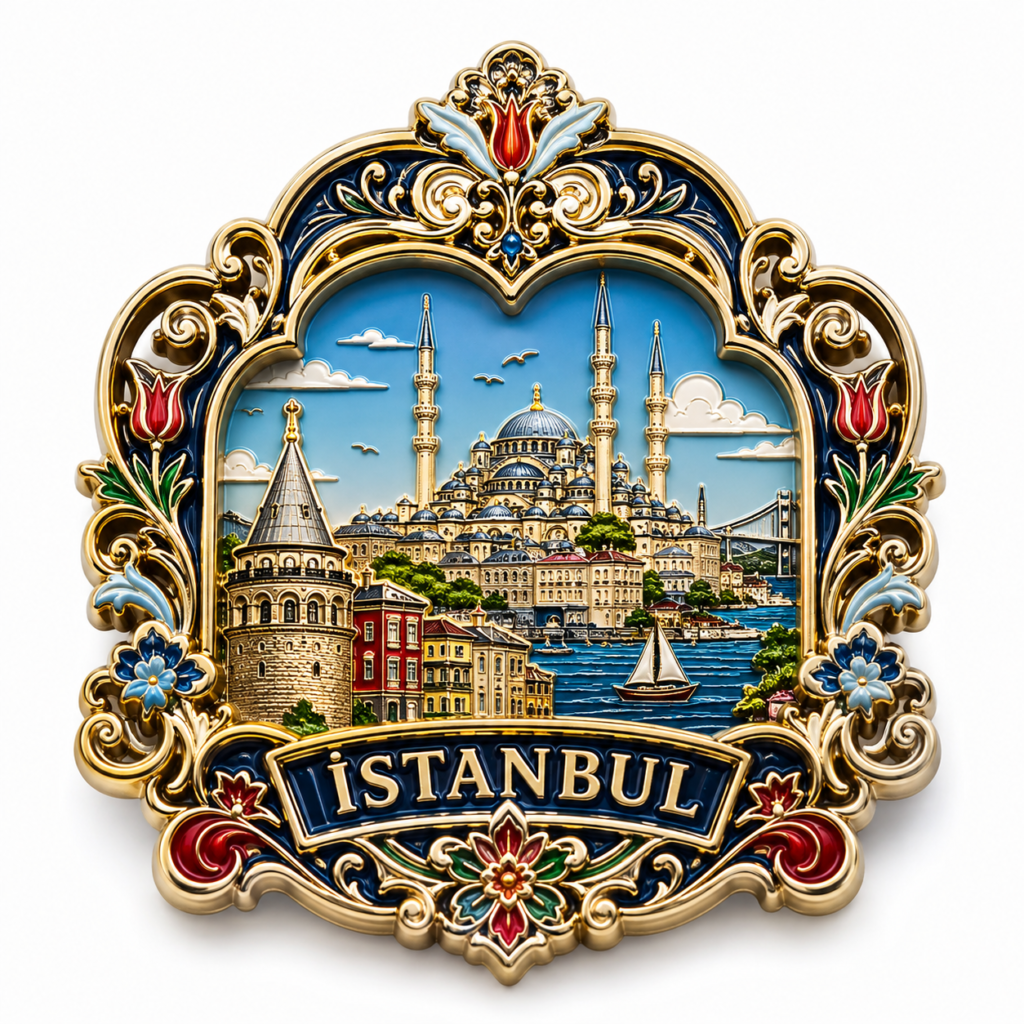 Custom enamel metal fridge magnets