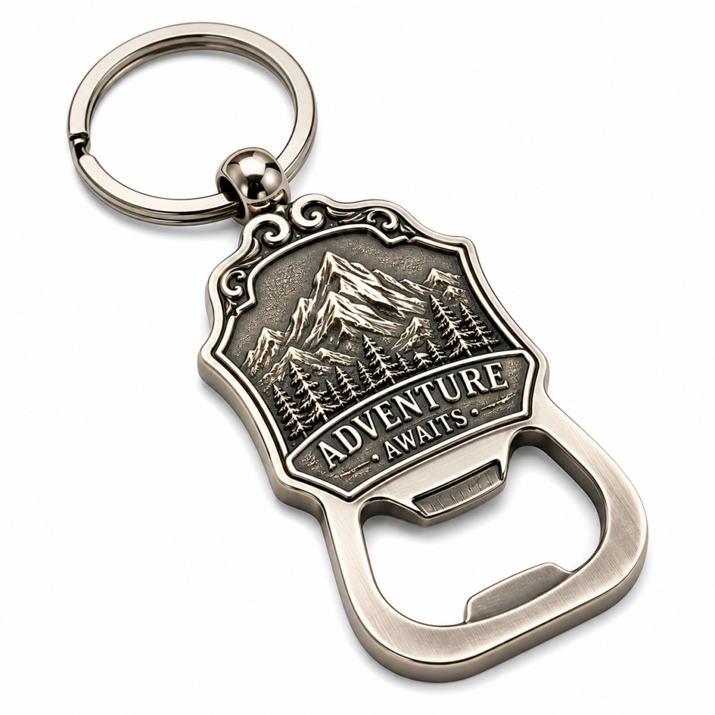 Custom keychain bottle openers with logo for promotional gifts
