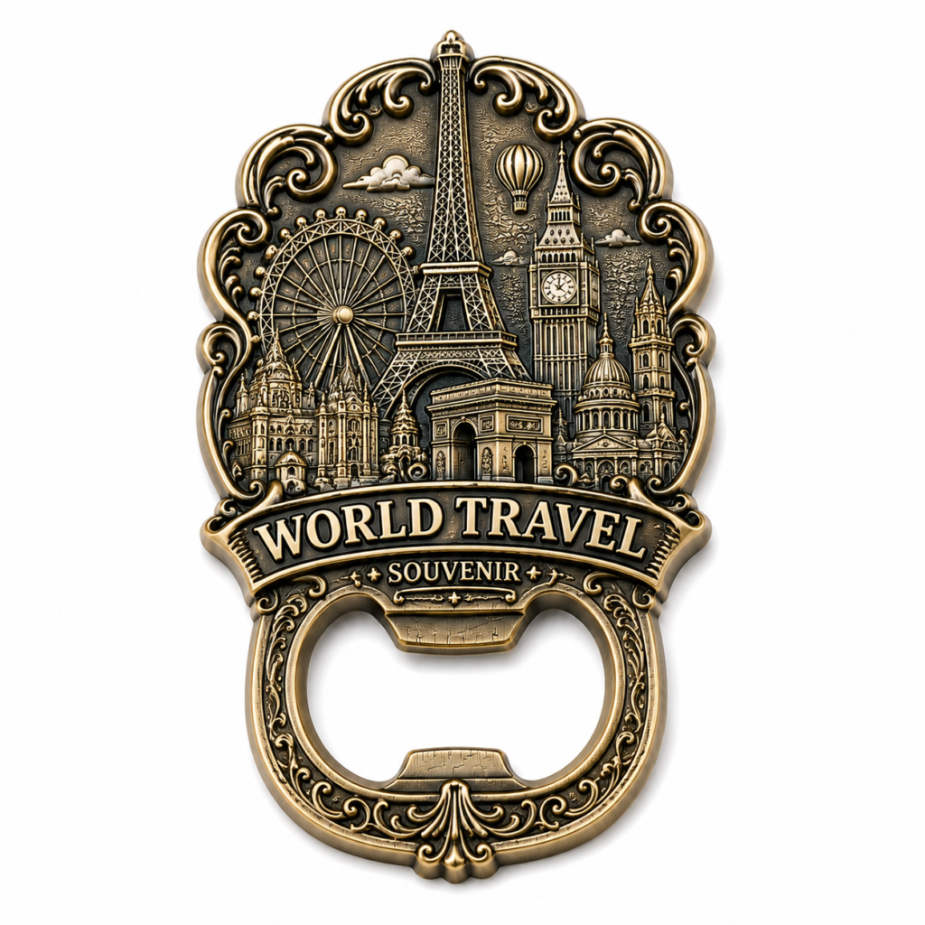 Custom souvenir bottle openers for tourism and gift shops
