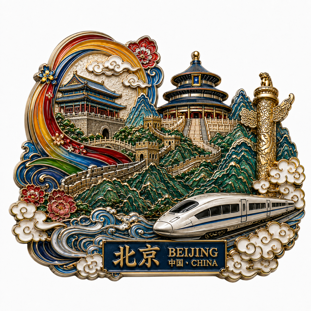 Custom souvenir metal fridge magnets