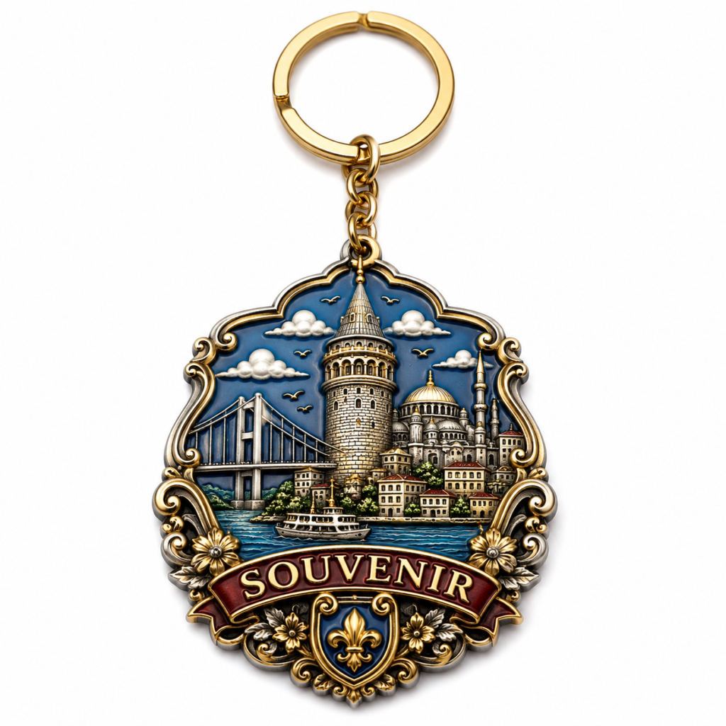 Custom souvenir metal keychains for tourism and gifts