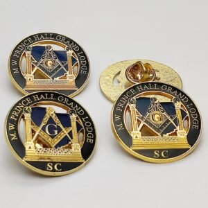 Custom Prince Hall Masonic Lapel Pins