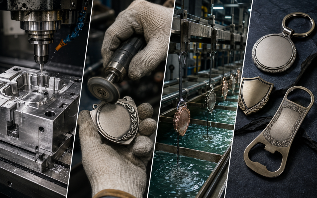 Custom metal gift manufacturing process