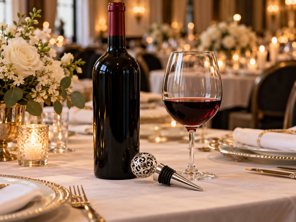 Custom wine stoppers for hospitality events and wine gift sets
