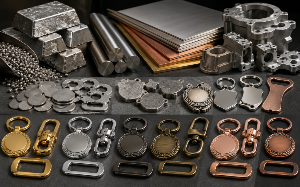 Metal materials for custom gifts