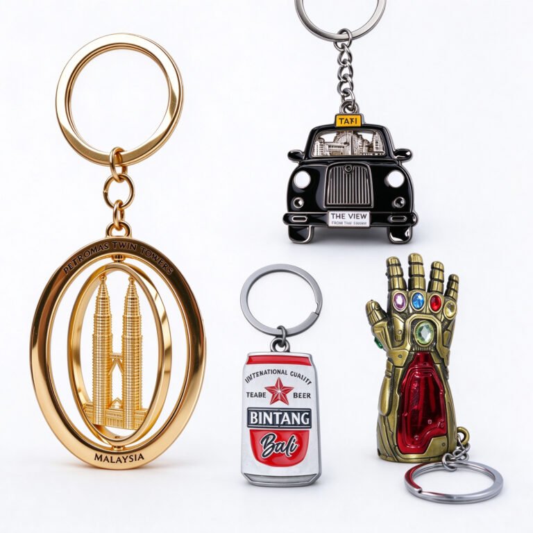 Custom metal keychains with logo for OEM and bulk orders