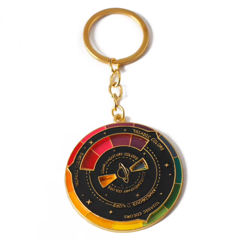 Custom enamel keychain with personalized logo