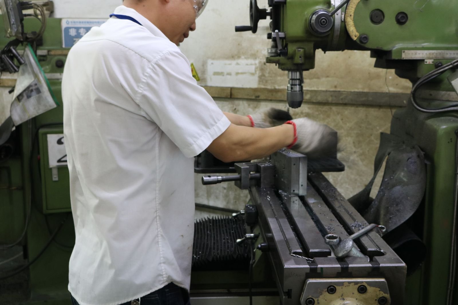 CNC machining centre finishing metal gift components to tight tolerance