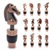 Copper plated dinosaur head bottle stopper with detailed sculpting