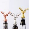 Zinc alloy deer and horse wine pourers in gold silver and rose gold finishes