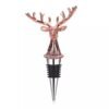 Rose gold zinc alloy wine stopper with detailed finish