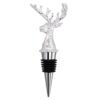 Silver zinc alloy wine stopper for winery and vineyard branding