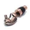 Vintage copper plated dinosaur bottle stopper with textured detail