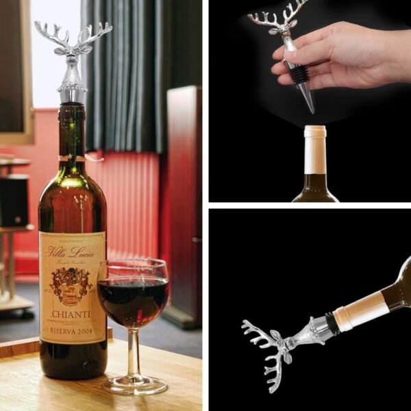 Wine stopper size comparison chart showing 14 cm 20 cm and 2.8 cm dimensions