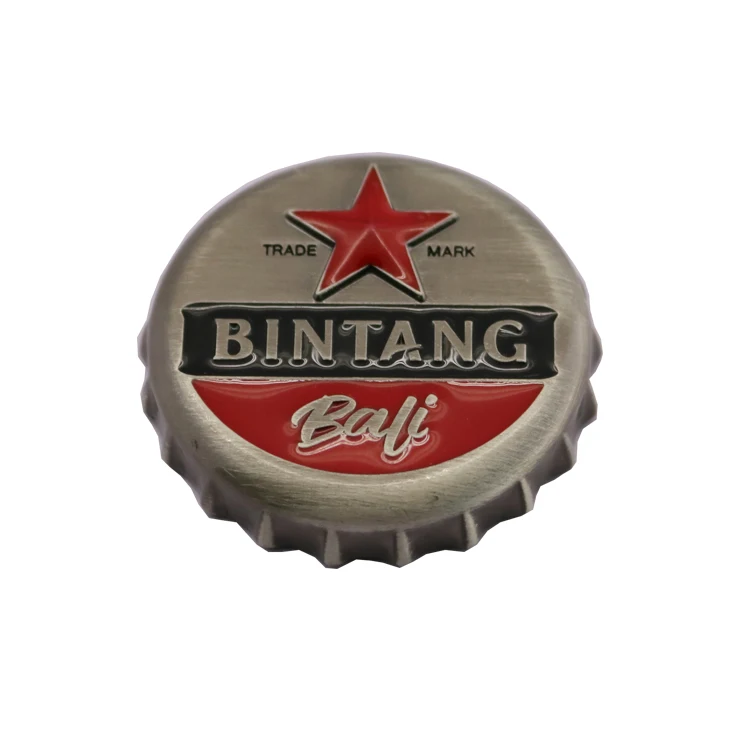 Wholesale Beer Bottle Opener Souvenir Bottle Opener Fridge Magnet Beer Promotional Items Custom Logo Metal Country Custom Shape