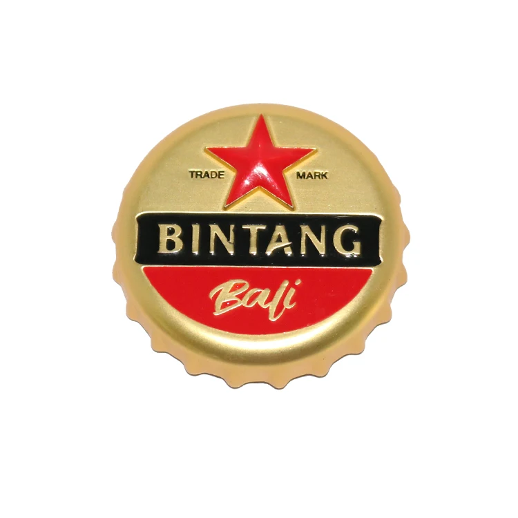 Wholesale Beer Bottle Opener Souvenir Bottle Opener Fridge Magnet Beer Promotional Items Custom Logo Metal Country Custom Shape