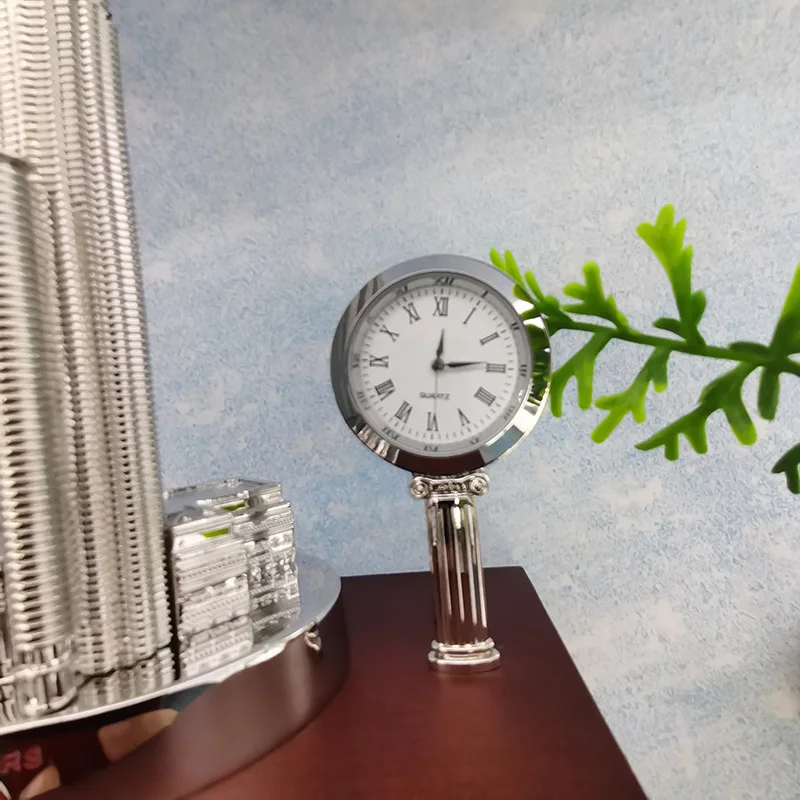 Custom Zinc Alloy Materials 3d Miniature Buildings, Metal Miniature Building Scale Model,Wooden Base Miniature Building models