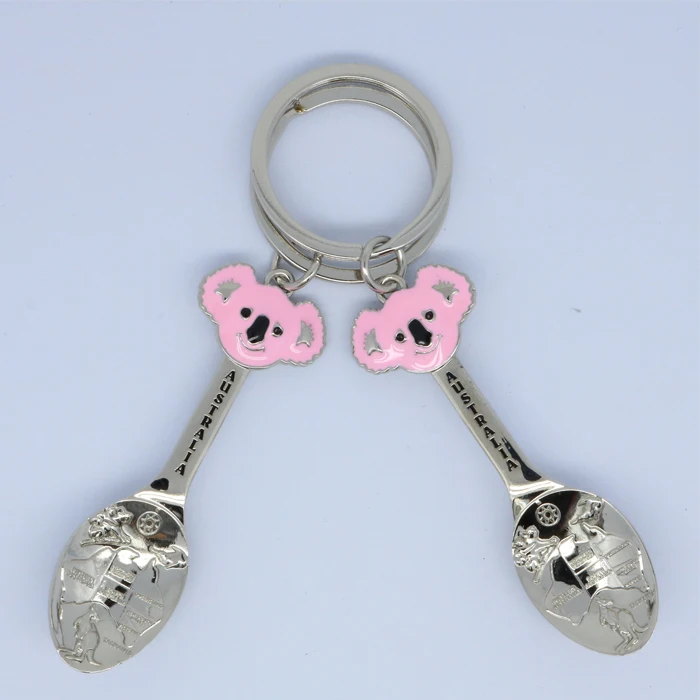 Australia enamel koala souvenir keychain beer keyring bottle opener