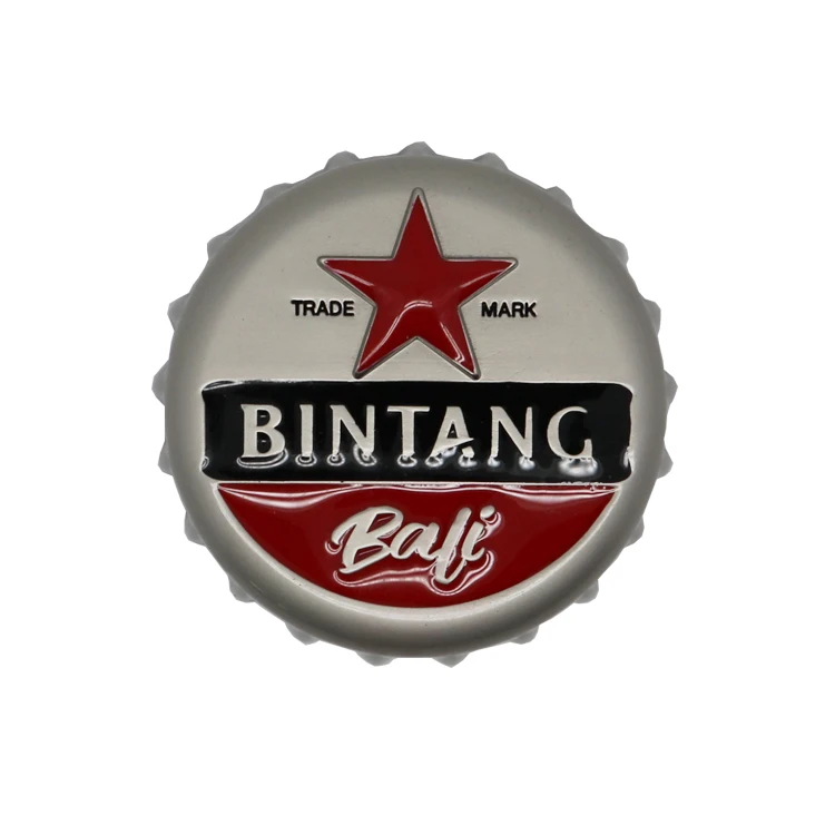 Wholesale Beer Bottle Opener Souvenir Bottle Opener Fridge Magnet Beer Promotional Items Custom Logo Metal Country Custom Shape