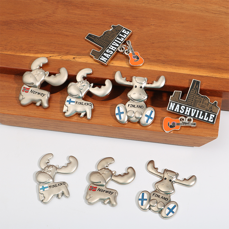 Kingtop Metal Fridge Magnets Country Souvenir Nashville Norway Finland Refrigerator Magnet Refrigerator Decoration