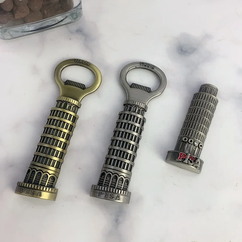 Custom Mini Fridge Magnet Leaning Tower of Pisa Italy Souvenir Tourist Gift Metal Magnet Fridge