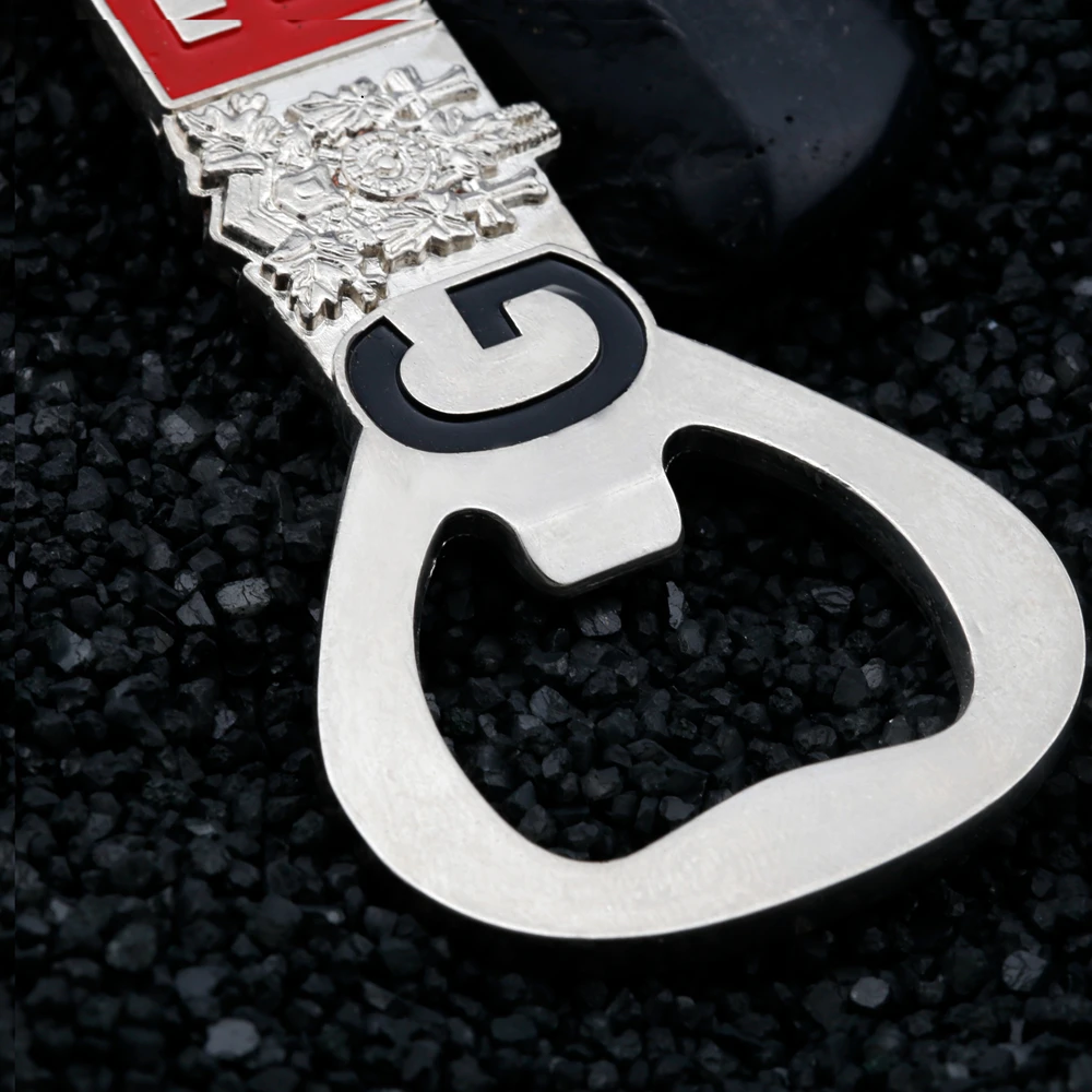 Custom germany letter with enamel travel souvenir metal bottle opener keychain