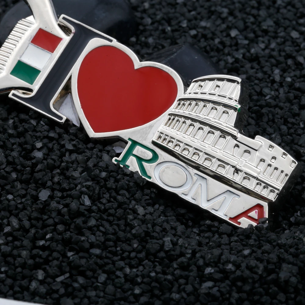 Custom Italy Souvenir Fridge Magnet Red Love Metal Travel Souvenir Fridge Magnet Bottle Opener